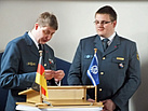 Philipp Fröhberg erhielt vom Ortsbeauftragten die Spange für das Leistungsabzeichen Jugend in Bronze.