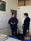 Die deutsche Botschafterin Margret Uebber in Bosnien und Herzegowina besuchte das Camp und überzeugte sich von der Arbeit der Ehrenamtlichen.