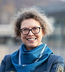 Die Präsidentin des THW, Sabine Lackner