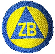 ZB-Ärmellogo (ZB= Ziviler Bevölkerungsschutz)